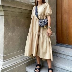 Zara Beige Midi Dress
